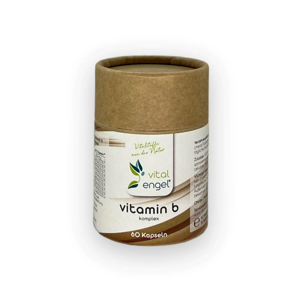Vitamin B Komplex Vegan (60 Kapseln) in ökol. Verpackung - VITAL ENGEL
